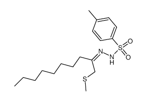 1-methylsulfanyl-decan-2-one (toluene-4-sulfonyl)-hydrazone结构式