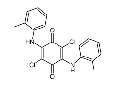 2,5-dichloro-3,6-bis-(2-methyl-anilino)-[1,4]benzoquinone结构式