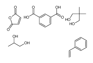 benzene-1,3-dicarboxylic acid,2,2-dimethylpropane-1,3-diol,furan-2,5-dione,propane-1,2-diol,styrene结构式
