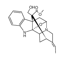 (16R)-2α,5α-Epoxy-1,2-dihydro-17-hydroxyakuammilan-16-carboxylic acid methyl ester Structure