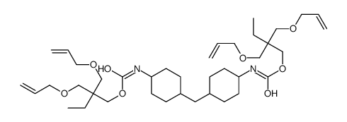 bis[2,2-bis[(allyloxy)methyl]butyl] (methylenedi-4,1-cyclohexanediyl)dicarbamate structure