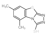 5,7-Dimethyl[1,2,4]triazolo[3,4-b][1,3]benzothiazole-3(2H)-thione structure