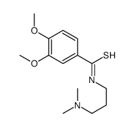 3,4-Dimethoxy-N-[3-(dimethylamino)propyl]benzothioamide Structure