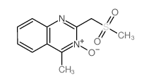 4-methyl-2-(methylsulfonylmethyl)-4H-quinazoline 3-oxide Structure