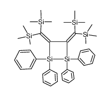 1,1,2,2-tetraphenyl-3,4-bis[bis(trimethylsilyl)methylene]-1,2-disilacyclobutane Structure