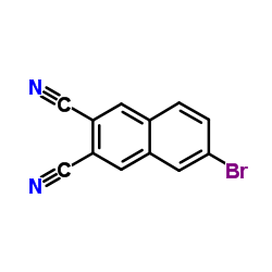 6-Bromo-2,3-naphthalenedicarbonitrile Structure