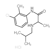 N-(3-chloro-2-methyl-phenyl)-2-(2-methylpropylamino)propanamide结构式