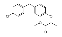 methyl 2-[4-[(4-chlorophenyl)methyl]phenoxy]propanoate结构式