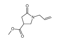 1-allyl-5-oxo-pyrrolidine-3-carboxylic acid methyl ester结构式
