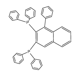 (1-phenylnaphthalene-2,3-diyl)bis(diphenylphosphane) Structure