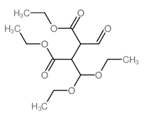 Diethyl 2,3-diformylsuccinate mono(diethylacetal) structure
