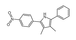 3,4-dimethyl-2-(4-nitrophenyl)-5-phenyl-1H-pyrrole Structure