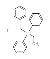 Phosphonium,ethyldiphenyl(phenylmethyl)-, iodide (1:1) structure