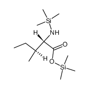 N-(Trimethylsilyl)-L-isoleucine trimethylsilyl ester Structure