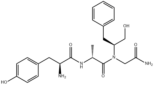 L-Tyr-D-Ala-Gly-[(S)-1-(Hydroxymethyl)-2-phenylethyl]-NH2结构式