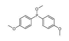 methoxybis(4-methoxyphenyl)phosphane Structure