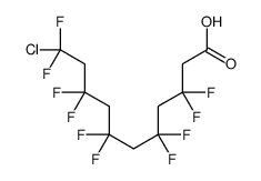 11-chloro-3,3,5,5,7,7,9,9,11,11-decafluoroundecanoic acid Structure