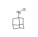 1-adamantylmercury chloride Structure