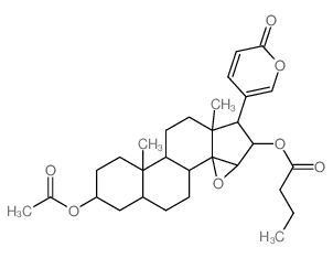 Bufa-20,22-dienolide,3-(acetyloxy)-14,15-epoxy-16-(1-oxobutoxy)-, (3b,5b,15b,16b)- (9CI) Structure