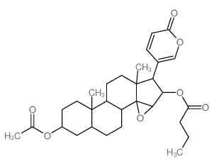 Bufa-20,22-dienolide,3-(acetyloxy)-14,15-epoxy-16-(1-oxobutoxy)-, (3b,5b,15b,16b)- (9CI) structure