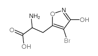 2-amino-3-(4-bromo-3-hydroxyisoxazol-5-yl)propanoic acid Structure