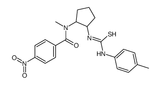 N-methyl-N-[2-[(4-methylphenyl)carbamothioylamino]cyclopentyl]-4-nitrobenzamide Structure