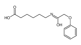 6-[(2-phenoxyacetyl)amino]hexanoic acid结构式