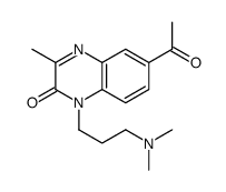 6-acetyl-1-[3-(dimethylamino)propyl]-3-methylquinoxalin-2-one Structure