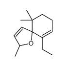 6-乙基-2,10,10-三甲基-1-氧杂螺[4.5]-3,6-癸二烯结构式