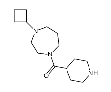 (4-Cyclobutyl-[1,4]diazepan-1-yl)-piperidin-4-ylmethanone structure