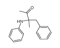 3-methyl-4-phenyl-3-(phenylamino)butan-2-one结构式