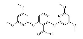 2,6-bis[(4,6-dimethoxypyridin-2-yl)oxy]benzoic acid结构式