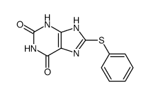 8-(phenylthio)-3,9-dihydro-1H-purine-2,6-dione Structure