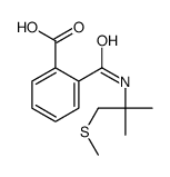 2-[(2-methyl-1-methylsulfanylpropan-2-yl)carbamoyl]benzoic acid结构式