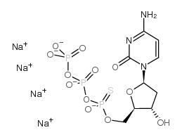 2'-deoxycytidine-5'-o-(1-thiotriphosphate), rp-isomer sodium salt结构式