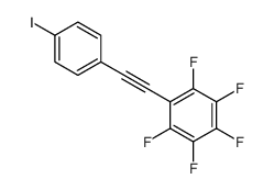 1,2,3,4,5-pentafluoro-6-[2-(4-iodophenyl)ethynyl]benzene Structure