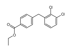 ethyl 4-[(2,3-dichlorophenyl)methyl]benzoate结构式