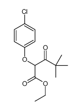 ethyl 2-(4-chlorophenoxy)-4,4-dimethyl-3-oxopentanoate结构式
