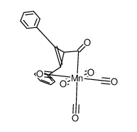 ((2,3-diphenyl-2-cyclopropen-1-yl)carbonyl)pentacarbonylmanganese结构式