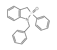 1H-1,2-Benzazaphosphole,2,3-dihydro-2-phenyl-1-(phenylmethyl)-, 2-oxide Structure