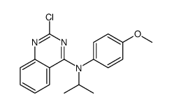 2-chloro-N-(4-methoxyphenyl)-N-propan-2-ylquinazolin-4-amine结构式
