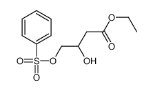 ethyl 4-(benzenesulfonyloxy)-3-hydroxybutanoate Structure