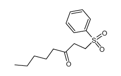 1-(phenylsulfonyl)octan-3-one结构式