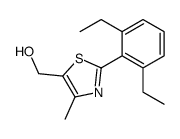 [2-(2,6-diethylphenyl)-4-methyl-1,3-thiazol-5-yl]methanol Structure