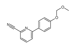 6-[4-(methoxymethoxy)phenyl]pyridine-2-carbonitrile Structure