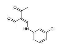 3-[(3-chloroanilino)methylidene]pentane-2,4-dione Structure