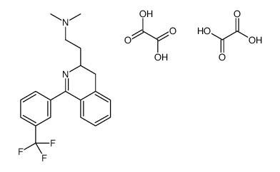 N,N-dimethyl-2-[1-[3-(trifluoromethyl)phenyl]-3,4-dihydroisoquinolin-3-yl]ethanamine,oxalic acid结构式