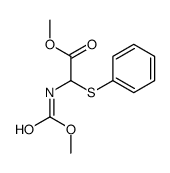 methyl 2-(methoxycarbonylamino)-2-phenylsulfanylacetate结构式