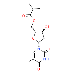 5-Iodo-5'-O-(2-methylpropionyl)-2'-deoxyuridine结构式