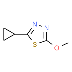 1,3,4-Thiadiazole,2-cyclopropyl-5-methoxy-结构式